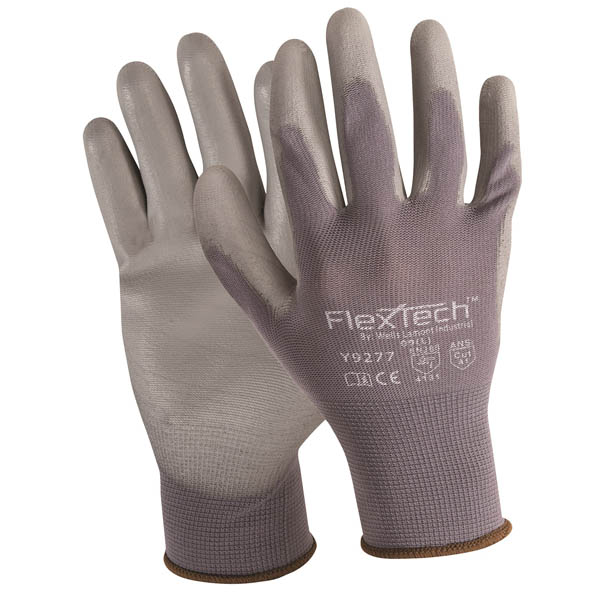 Y9277 Wells Lamont FlexTech™ PU Coated A1 13-Gauge Seamless Knit Work Gloves
